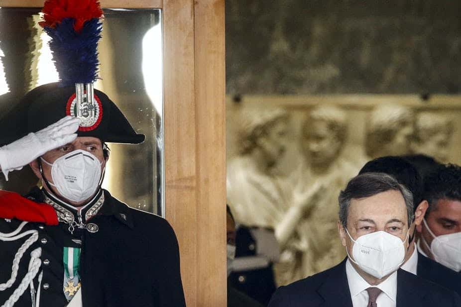 ‘Il primo ministro.’ EPA