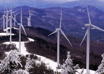 Ice can be a wind turbine’s worst enemy. AP Photo/Robert F. Bukaty