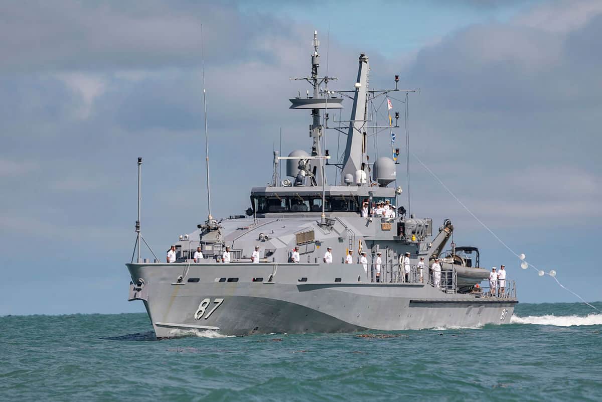 HMAS Pirie arrives in Darwin. Photo credit: RAN
