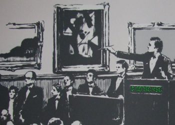 The Banksy print that was burnt. Flickr/eddiedangerous, CC BY-SA