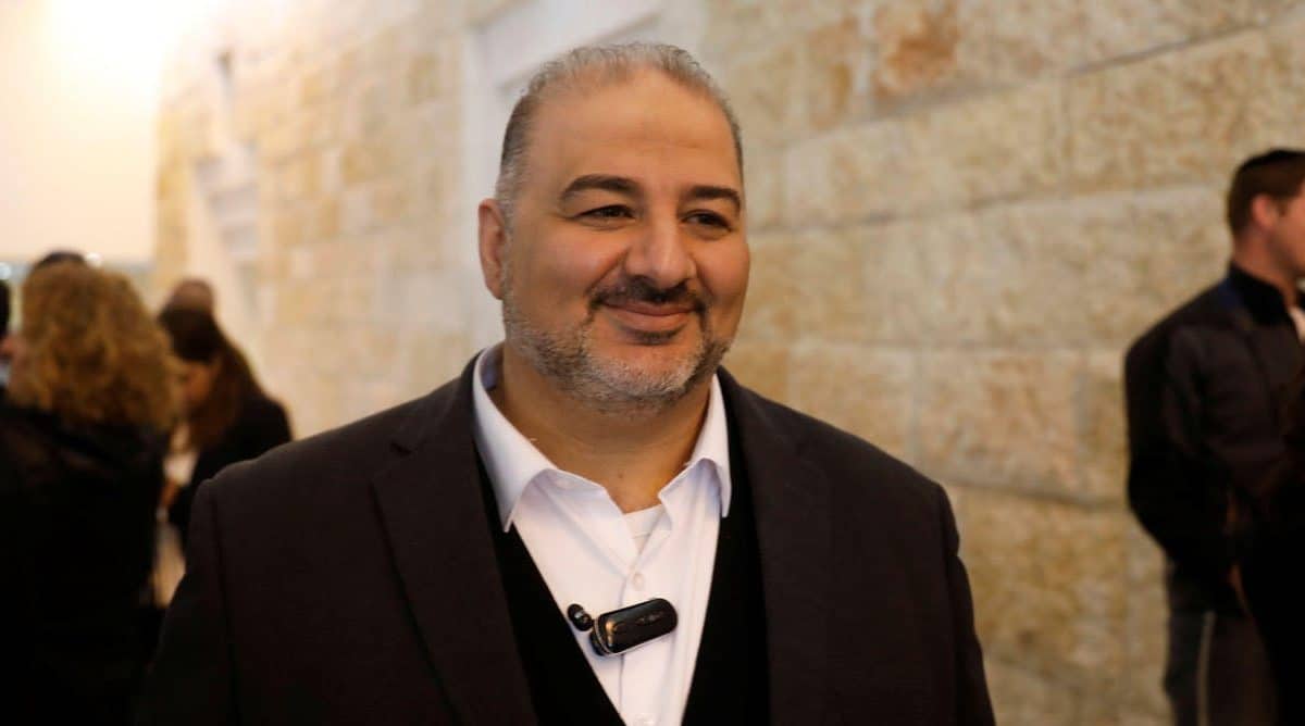 Emerging powerbroker: Mansour Abbas, the leader of the Ra'am Islamist Party in Israel. REUTERS/Ronen Zvulun