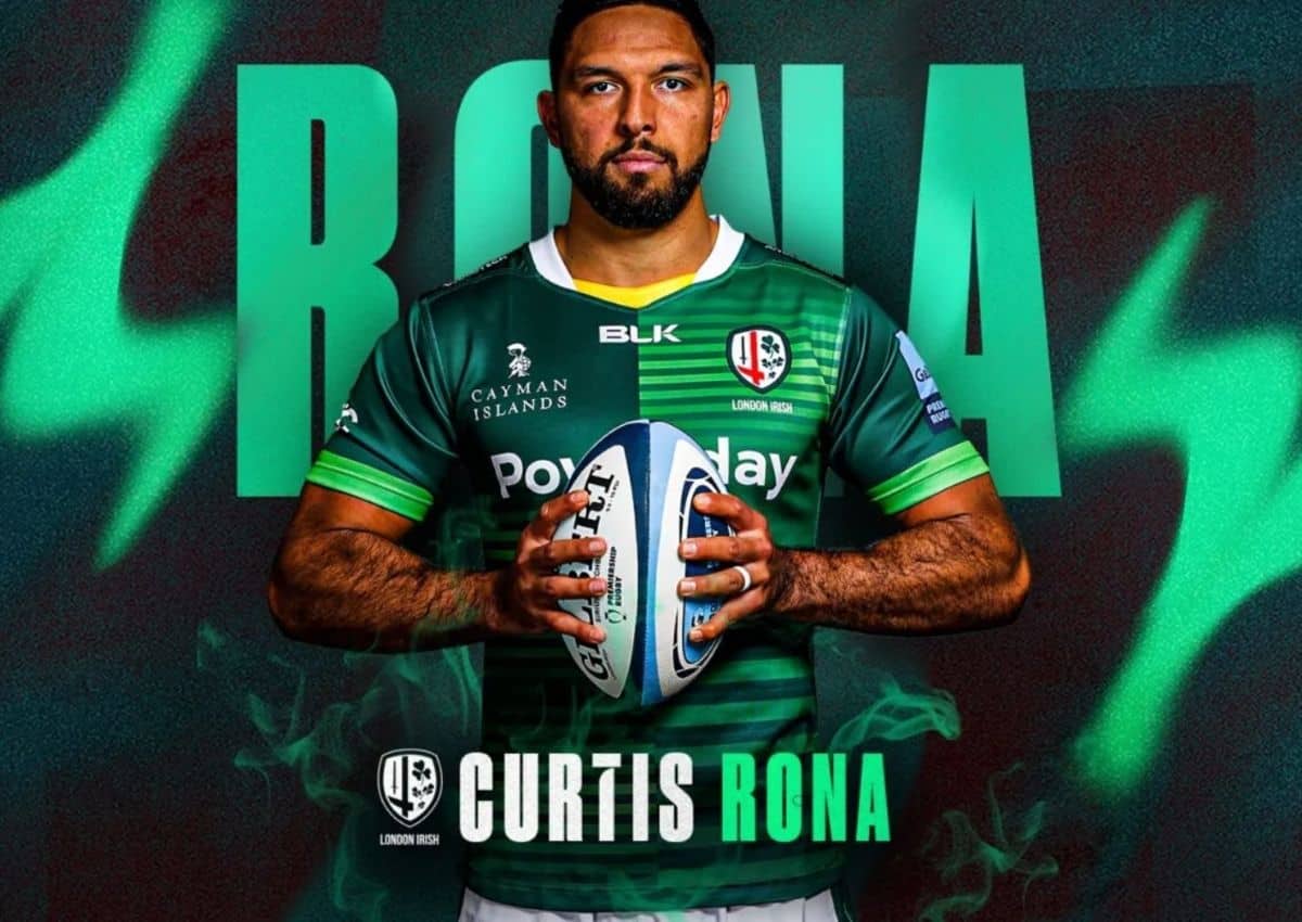 Curtis Rona has become the latest London Irish star to commit his future to the club. Photo: Twitter @londonirish