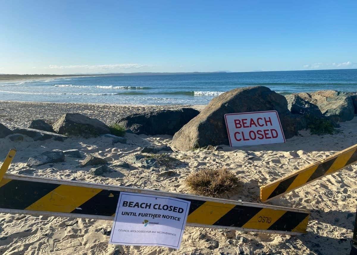 Tuscany beach closed until further notice after a man in his 50s died after being attacked by a shark. Image: Twitter/@WesternWilson9