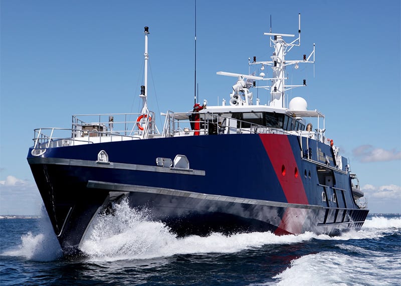 A Cape-class patrol vessel of the Australian Border Force. Photo credit: ABF