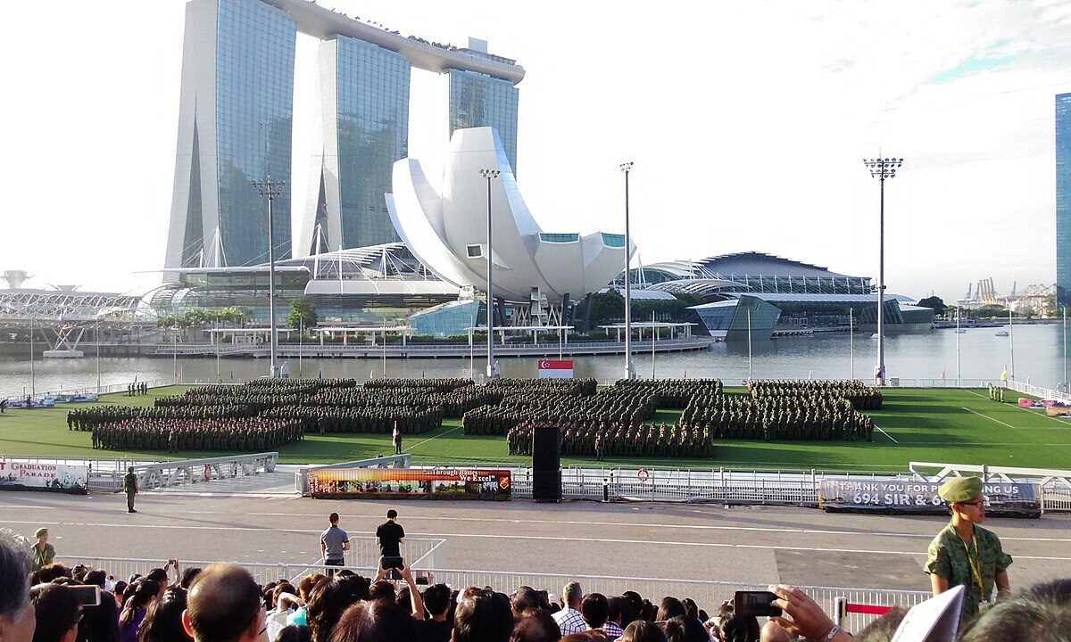 Military parade in Singapore. Photo credit: Seloloving via Wikipedia
