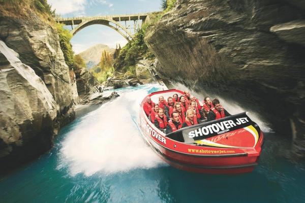 Tourism is one of the areas in which Māori participate in the NZ economy. Photo credit: Shotover Jet