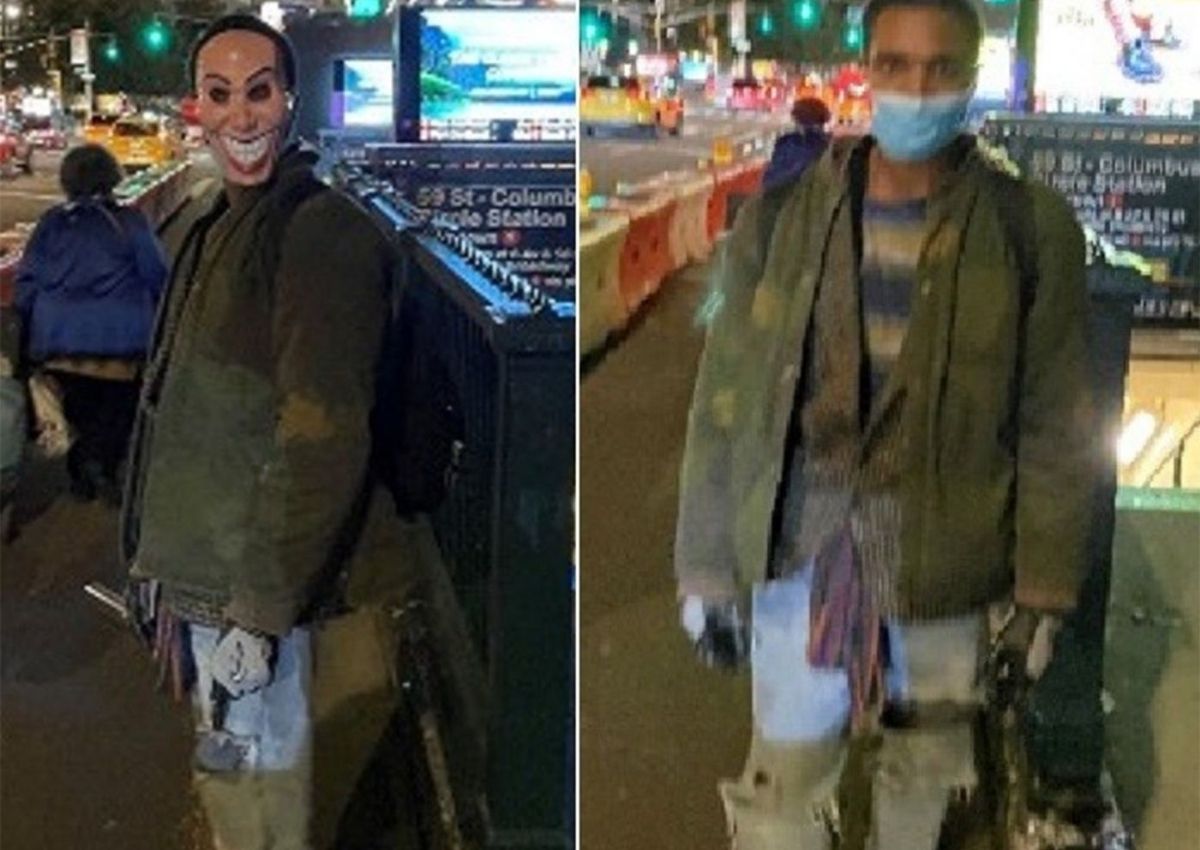 NYC Man In Grinning Halloween Mask Wanted For Assualt