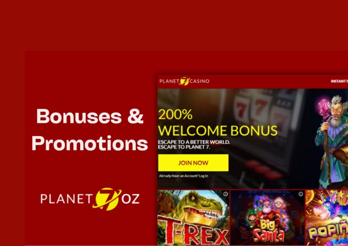 Bonuses & Promotions 2022 - Planet 7 Oz Casino