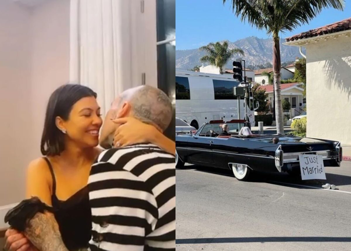 Kourtney Kardashian and Travis Barker legally tie the knot