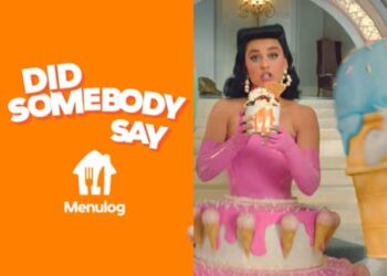 Katy Perry starrs as the new face of Menulog in advertisement