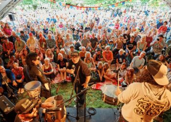 Kumbia Boruka brought their reggae and dancehall flavour to the Taste the World Stage at WOMAD 2024 - Credit - Mike Massaro